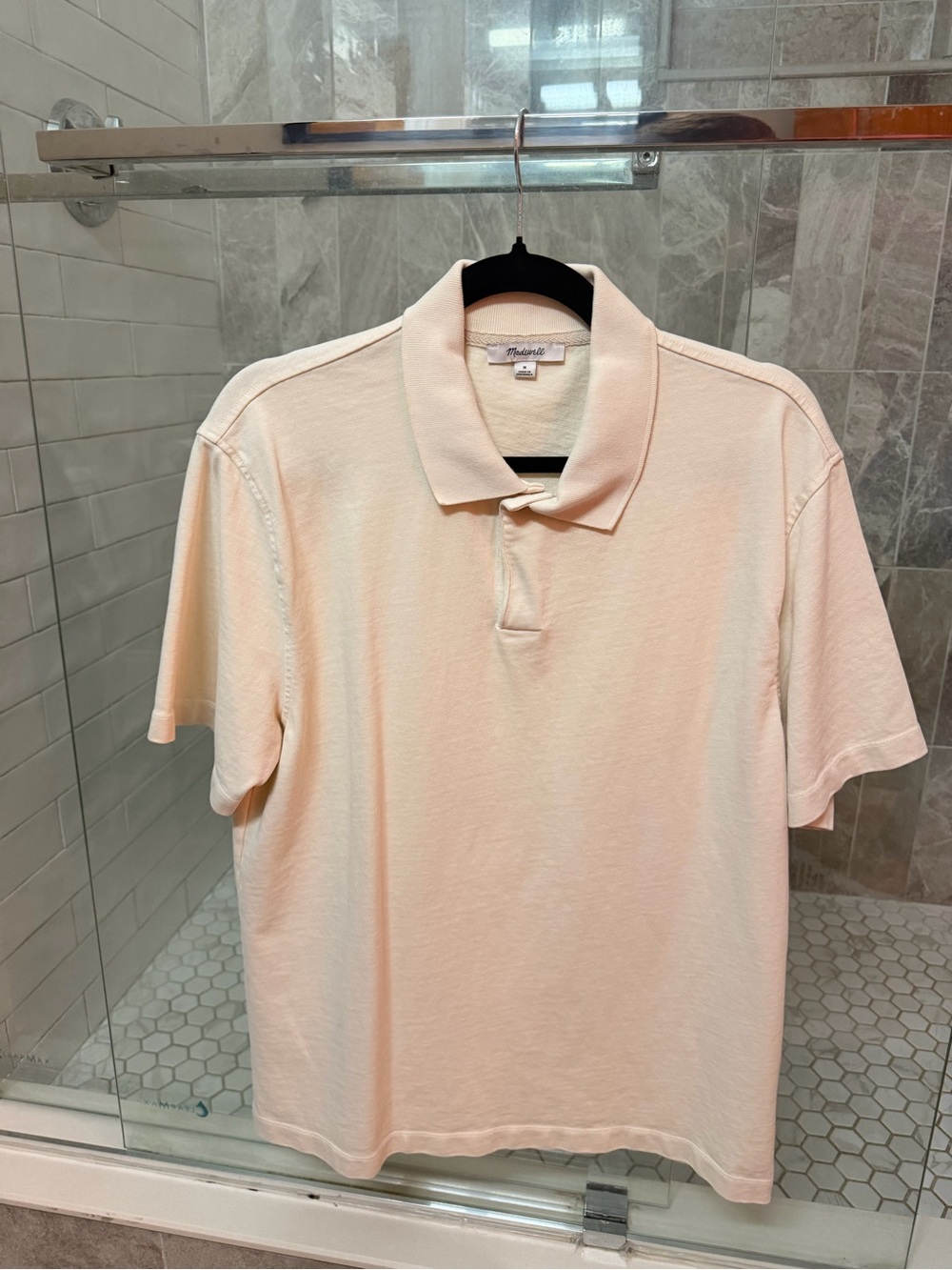 Men's Classic Polo Shirt in Cream